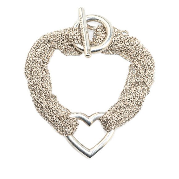 TIFFANY Silver Heart Charm Bracelet - Picture 2 of 6